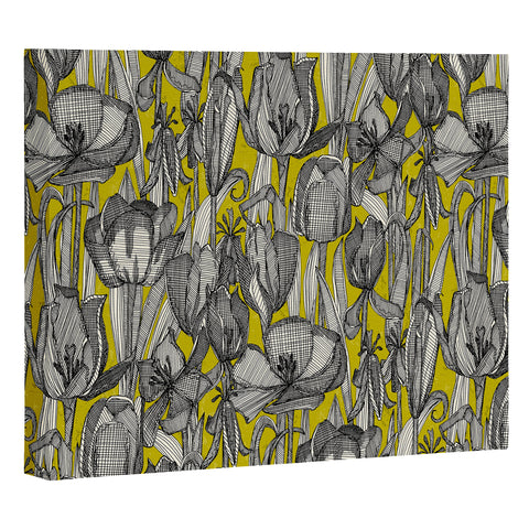 Sharon Turner tulip decay chartreuse Art Canvas
