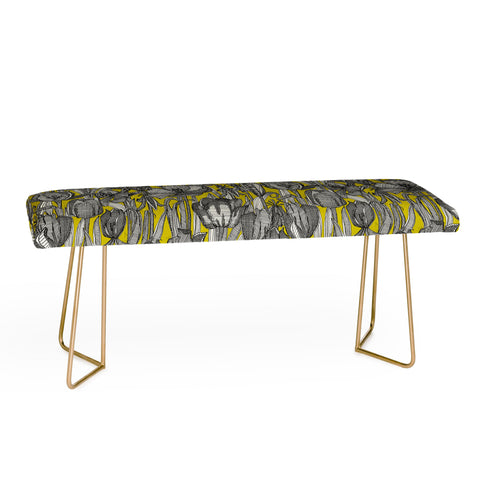 Sharon Turner tulip decay chartreuse Bench