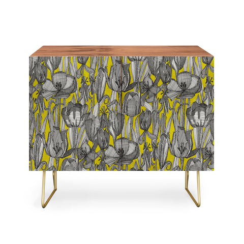 Sharon Turner tulip decay chartreuse Credenza