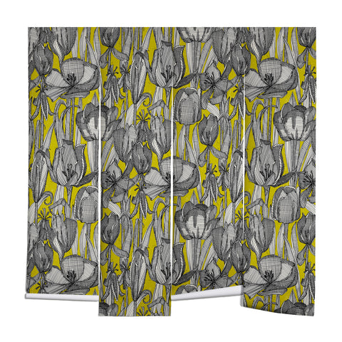 Sharon Turner tulip decay chartreuse Wall Mural