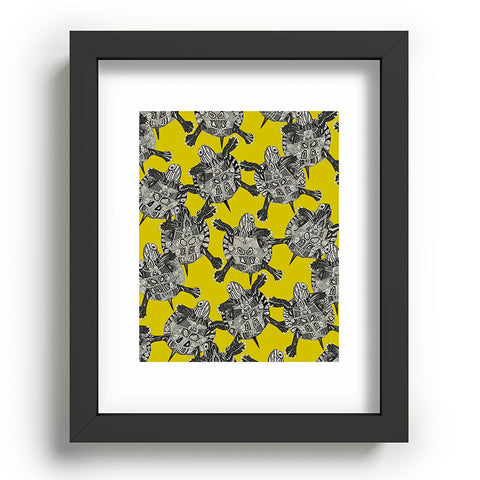 Sharon Turner turtle party citron Recessed Framing Rectangle