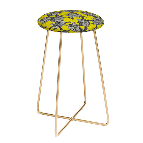 Sharon Turner turtle party citron Counter Stool