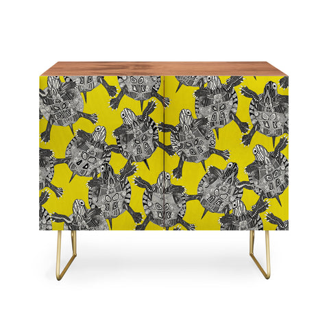 Sharon Turner turtle party citron Credenza