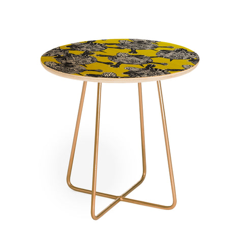 Sharon Turner turtle party citron Round Side Table