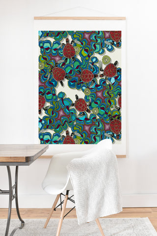 Sharon Turner Turtle Reef Art Print And Hanger