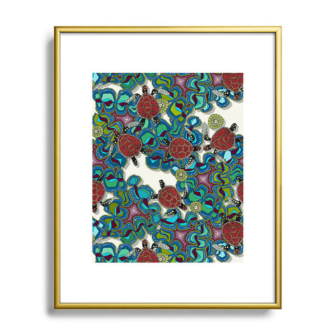 Sharon Turner Turtle Reef Metal Framed Art Print