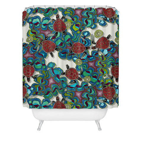 Sharon Turner Turtle Reef Shower Curtain
