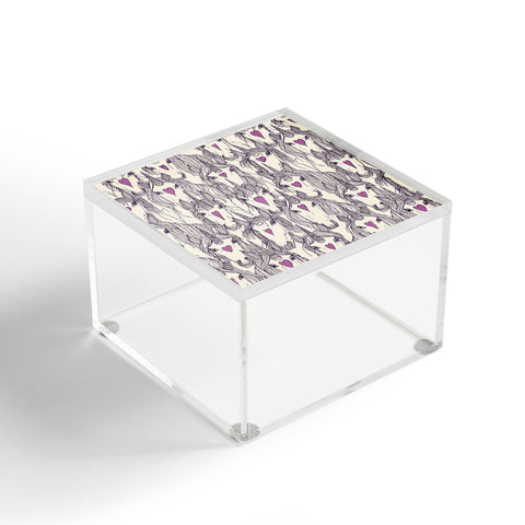 Sharon Turner unicorn love purple Acrylic Box