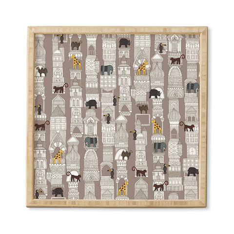 Sharon Turner urban jungle pebble Framed Wall Art