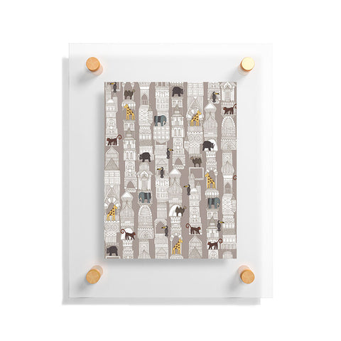 Sharon Turner urban jungle pebble Floating Acrylic Print