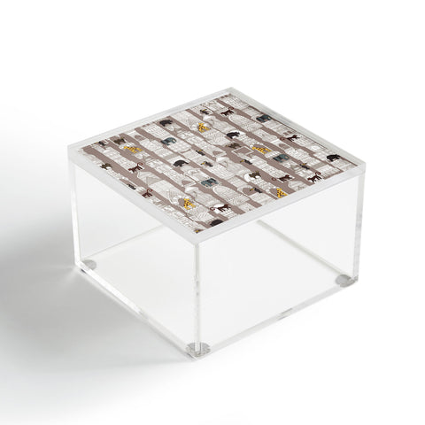 Sharon Turner urban jungle pebble Acrylic Box