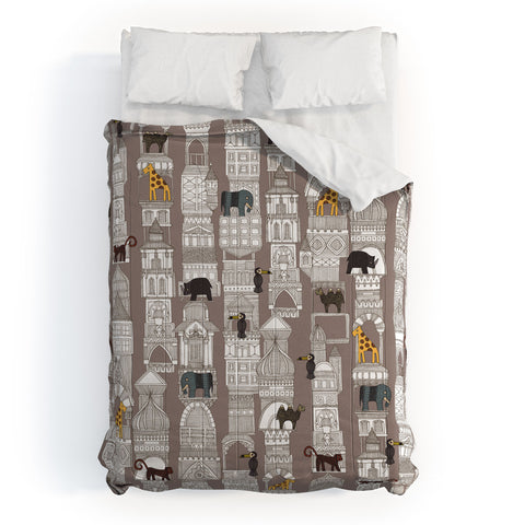 Sharon Turner urban jungle pebble Comforter