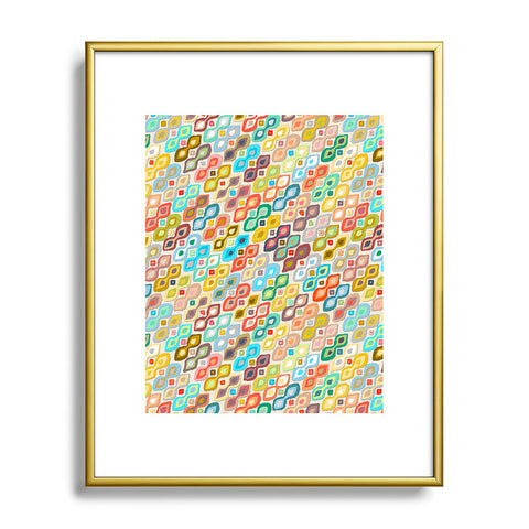 Sharon Turner Varsha Ikat Metal Framed Art Print