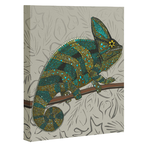 Sharon Turner veiled chameleon stone Art Canvas