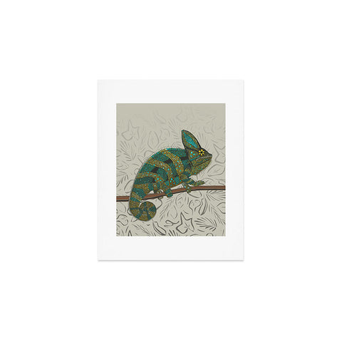 Sharon Turner veiled chameleon stone Art Print