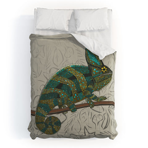 Sharon Turner veiled chameleon stone Comforter