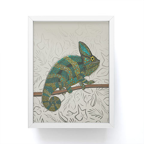 Sharon Turner veiled chameleon stone Framed Mini Art Print