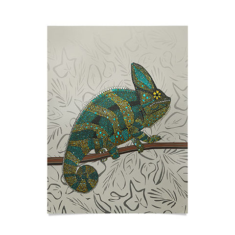 Sharon Turner veiled chameleon stone Poster
