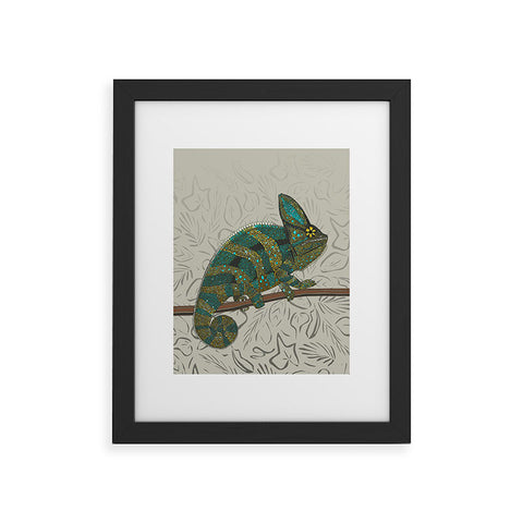 Sharon Turner veiled chameleon stone Framed Art Print