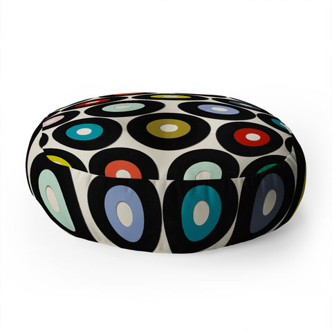 Sharon Turner vinyl Floor Pillow Round