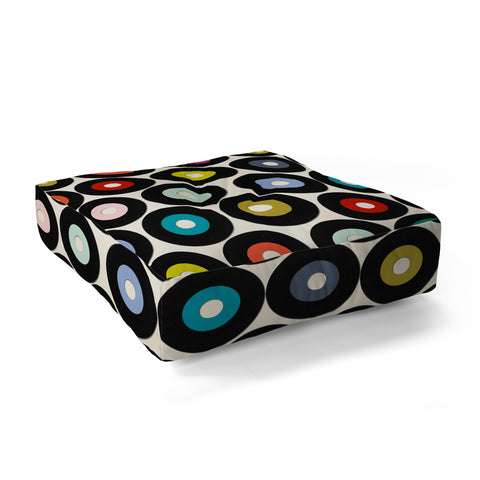 Sharon Turner vinyl Floor Pillow Square