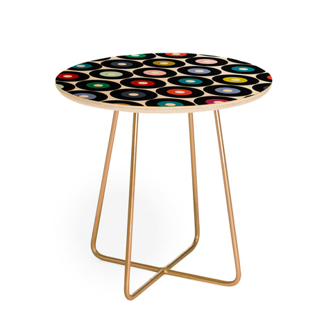 Sharon Turner vinyl Round Side Table