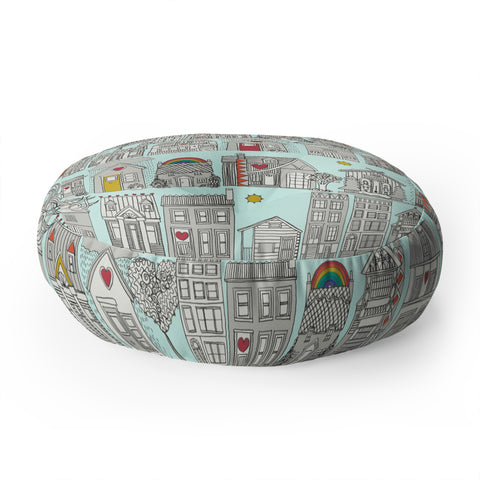 Sharon Turner weather love Floor Pillow Round