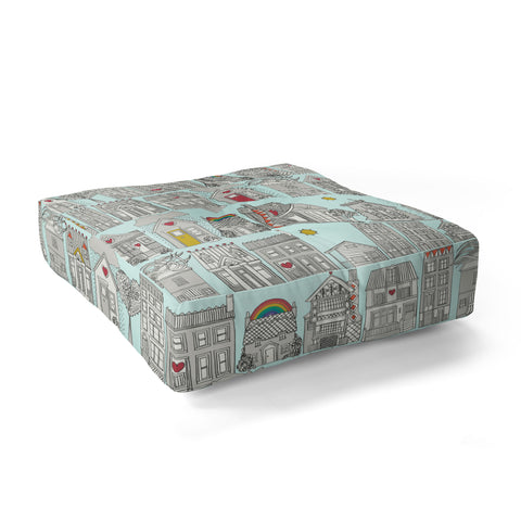 Sharon Turner weather love Floor Pillow Square