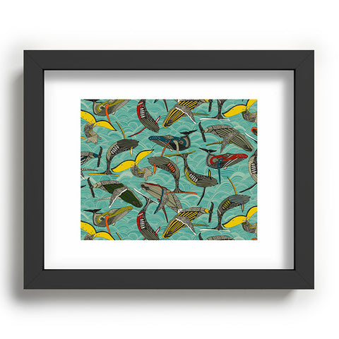 Sharon Turner whales and waves Recessed Framing Rectangle