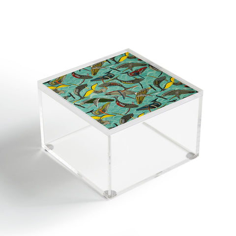 Sharon Turner whales and waves Acrylic Box