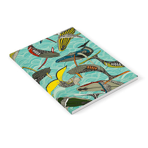 Sharon Turner whales and waves Notebook
