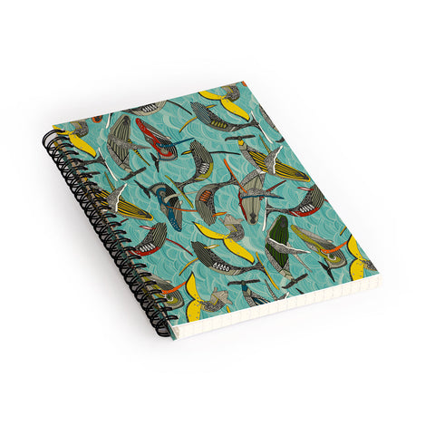 Sharon Turner whales and waves Spiral Notebook