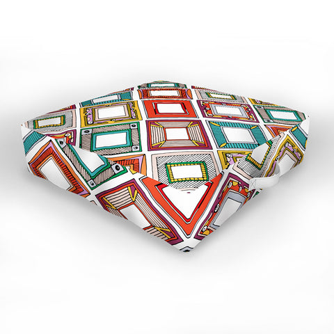 Sharon Turner wild tiltz Outdoor Floor Cushion