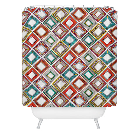 Sharon Turner wild tiltz Shower Curtain