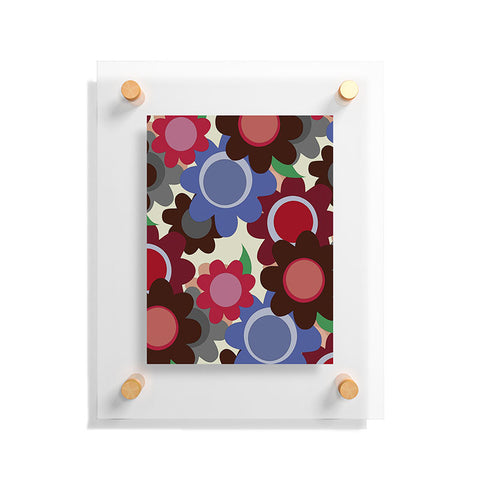 Sharon Turner Winter Flowers Floating Acrylic Print