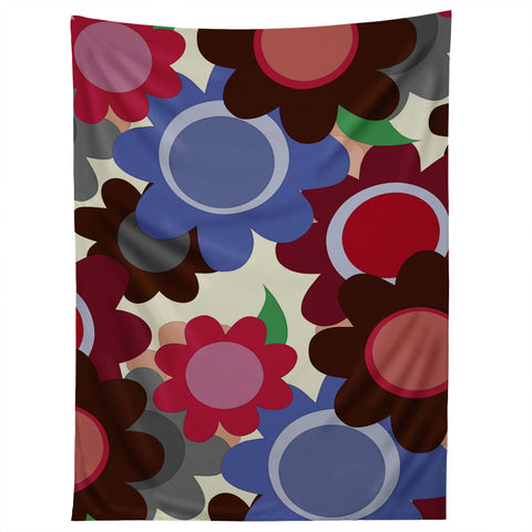 Sharon Turner Winter Flowers Tapestry