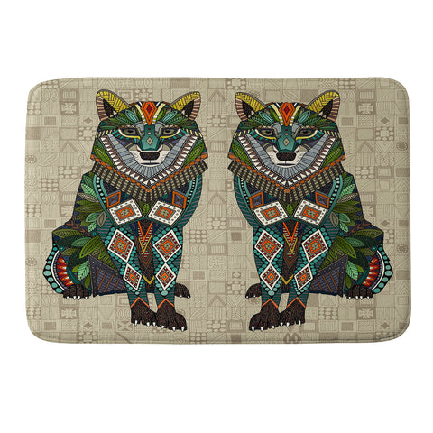 Sharon Turner wolf natural Memory Foam Bath Mat