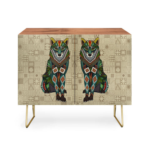 Sharon Turner wolf natural Credenza