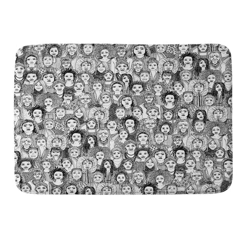 Sharon Turner women of the world Memory Foam Bath Mat