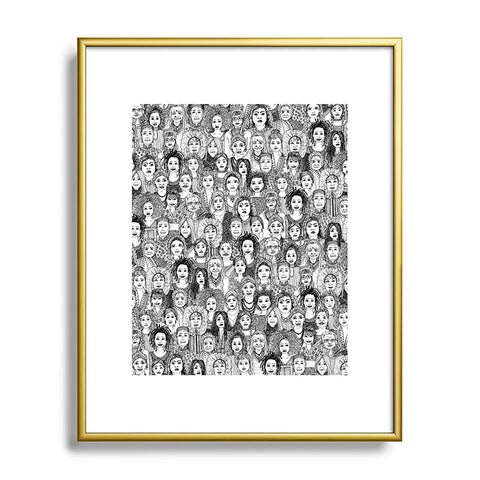 Sharon Turner women of the world Metal Framed Art Print