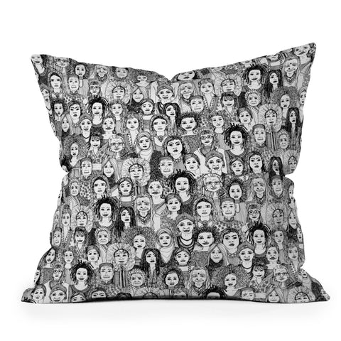 Sharon Turner women of the world Throw Pillow