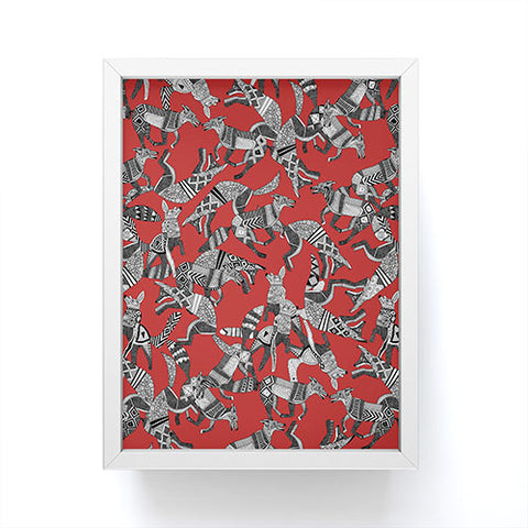 Sharon Turner woodland fox party red Framed Mini Art Print