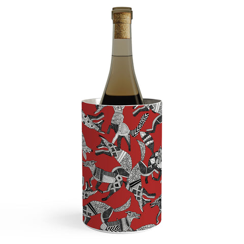Sharon Turner woodland fox party red Wine Chiller