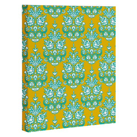 Sharon Turner Yasmita damask ikat Art Canvas