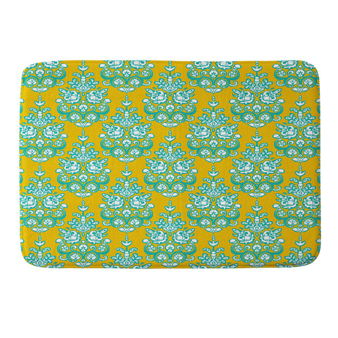 Sharon Turner Yasmita damask ikat Memory Foam Bath Mat