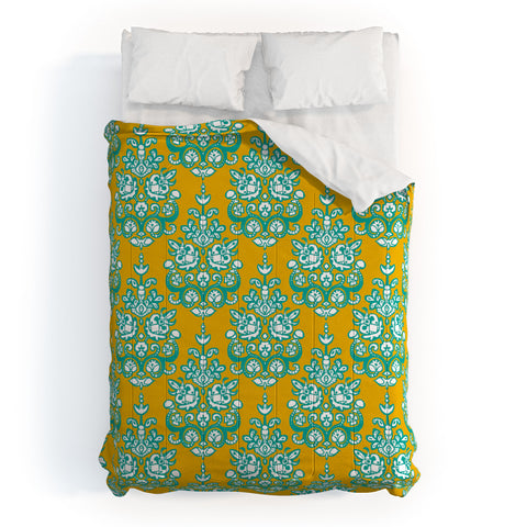 Sharon Turner Yasmita damask ikat Comforter