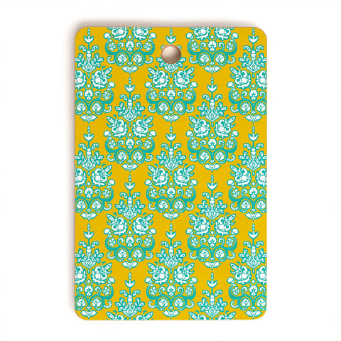 Sharon Turner Yasmita damask ikat Cutting Board Rectangle