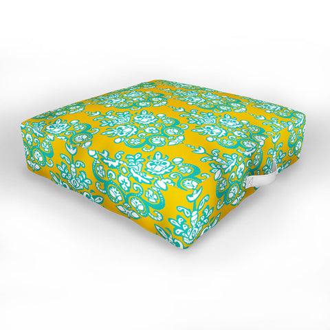 Sharon Turner Yasmita damask ikat Outdoor Floor Cushion