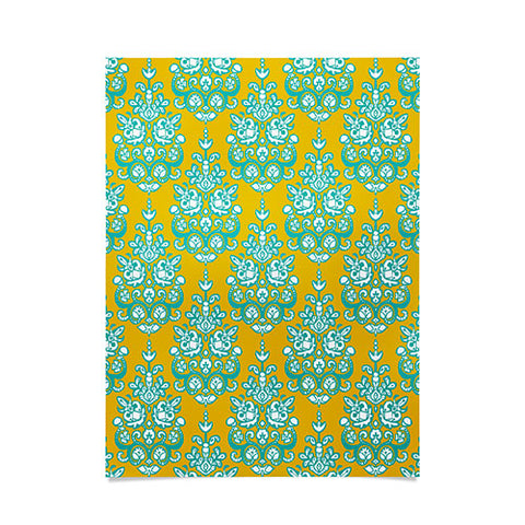Sharon Turner Yasmita damask ikat Poster