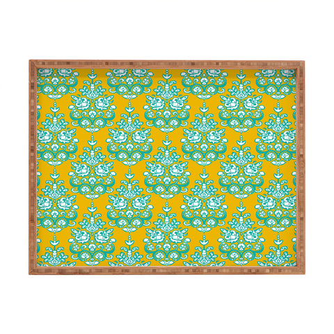 Sharon Turner Yasmita damask ikat Rectangular Tray